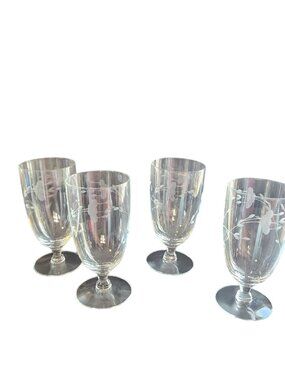 Princess House HERITAGE Etched Crystal Ice Tea Glass 12 oz
